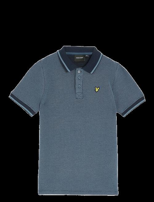 Lyle & Scott | Two Tone Waffle Polo Shirt | 170-176