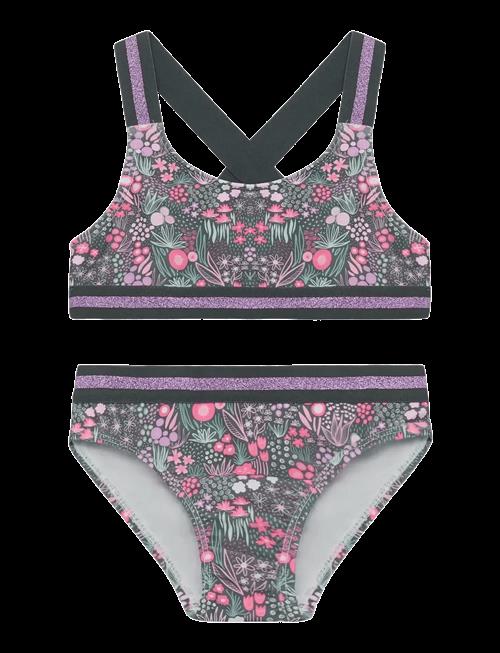 Color Kids | Bikini W. Contrast Straps, Aop | 110