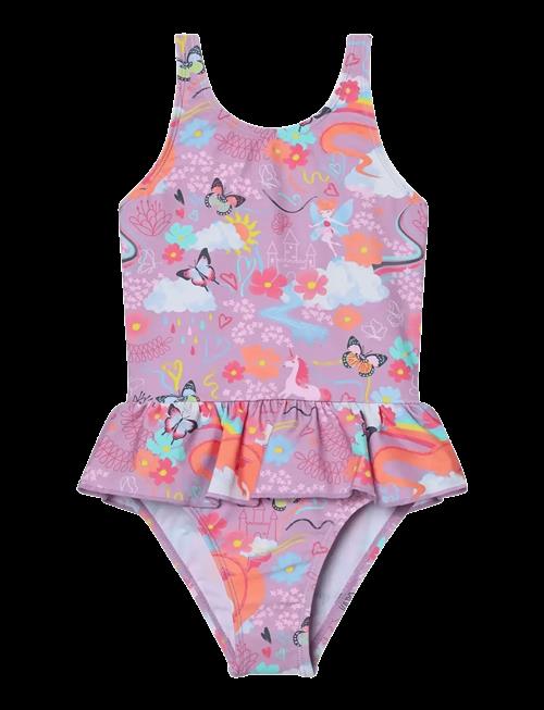 Color Kids | Swimsuit W. Skirt, Aop | 104