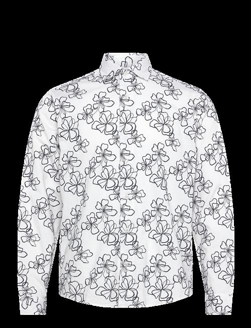 Lindbergh | Washed Denim Shirt W. Embroidery L | L