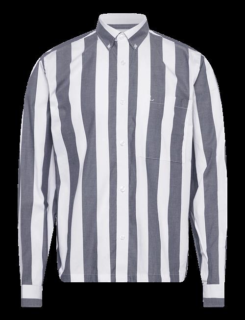 Lindbergh | Bold Striped Cropped Shirt L/S | XXL