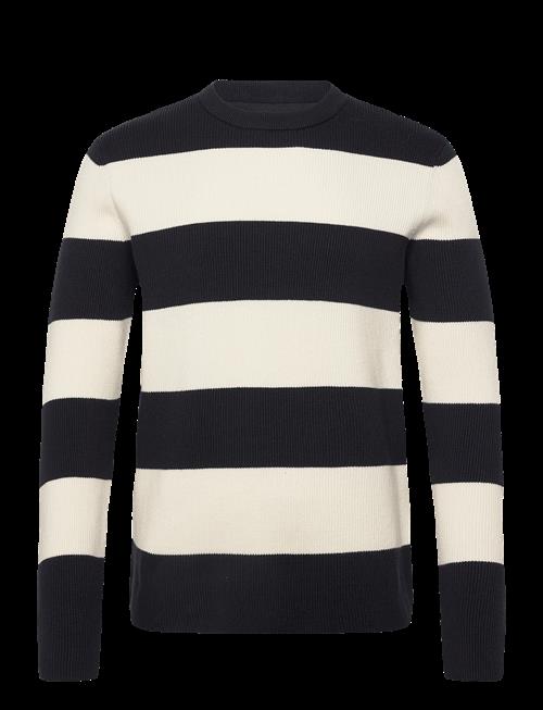 Lindbergh | Rib Knitted Block Stripe O-Neck Kni | M