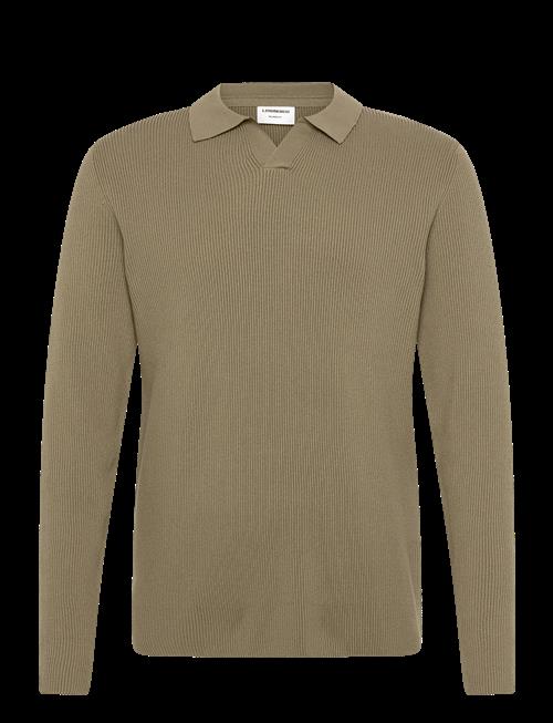 Lindbergh | Rib Knitted L/S V-Neck Polo | L