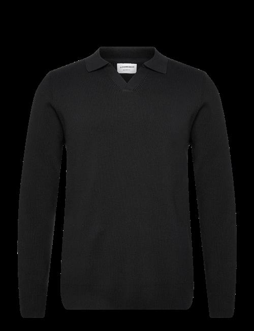 Lindbergh | Rib Knitted L/S V-Neck Polo | XL