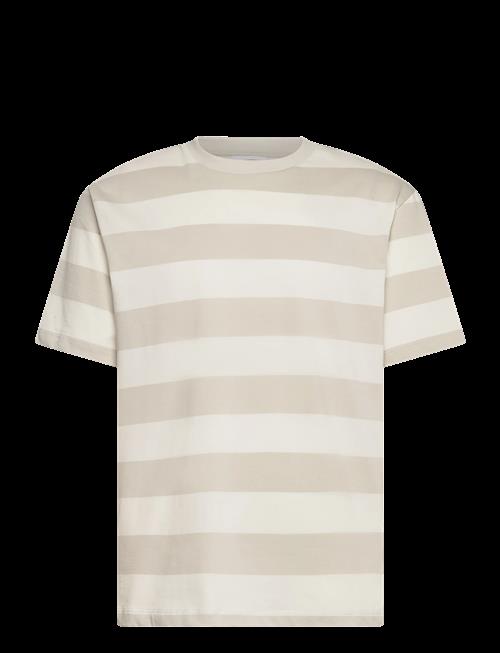 Lindbergh | Striped Oversized O-Neck Tee S/S | L
