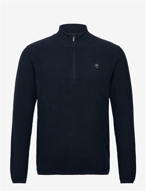 Knowledge Cotton Apparel | Organic Cotton Half Zip Pique Knit | L