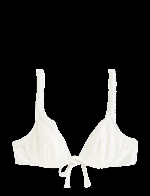 Lindex | Unpadded Bikini Bra With Embroidery | S