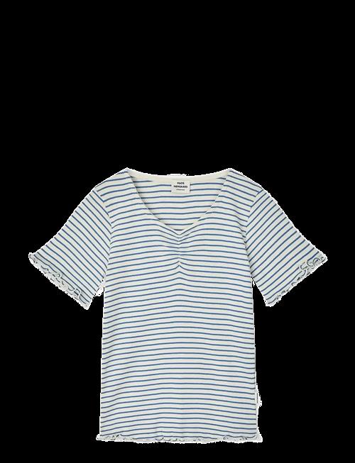Mads Nørgaard | 2X2 Cotton Stripe  Tiki Tee | 116