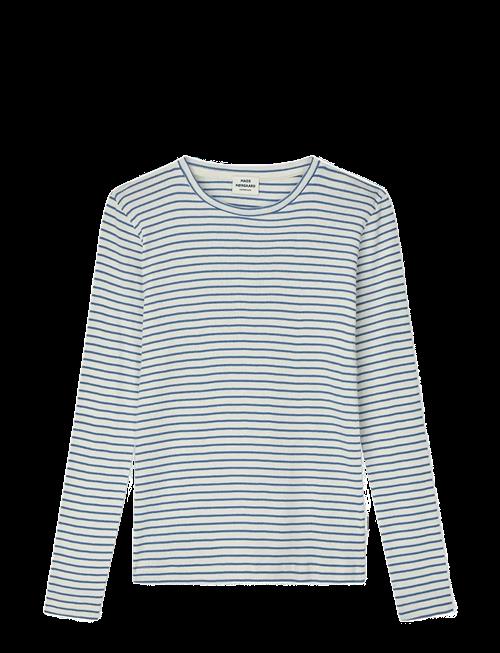 Mads Nørgaard | 2X2 Cotton Stripe Talino Tee L/S | 104