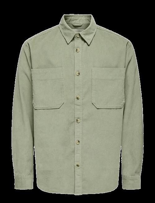 ONLY & SONS | Onsalp 2Pkt Washd Cord Ls Shirt Noos | XS