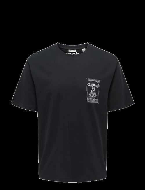 ONLY & SONS | Onsmonalisa Rlx Ss Lic Tee Vd | XS