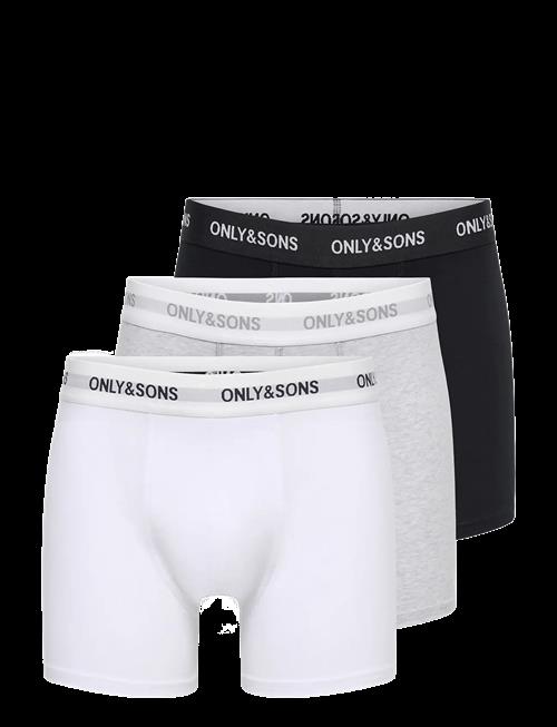 ONLY & SONS | Onsbasic Solid Boxer 3Pack Noos | M