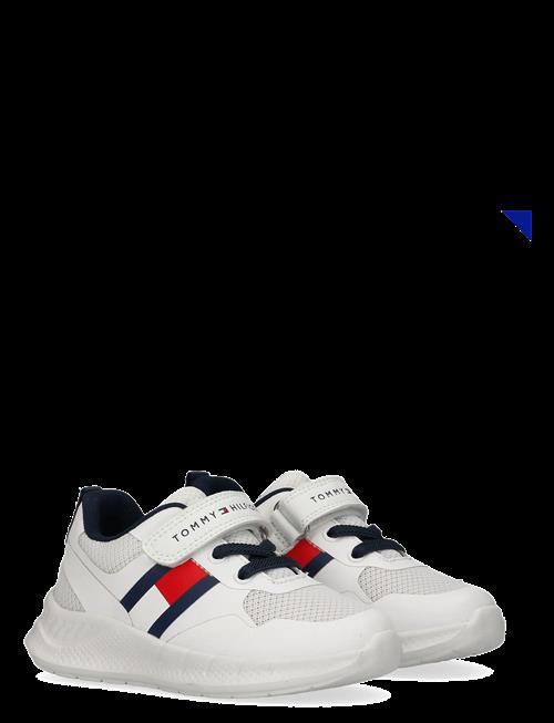 Tommy Hilfiger | Tommy Hilfiger Flag Low Cut Lace-Up/Velcro Sneaker | 28