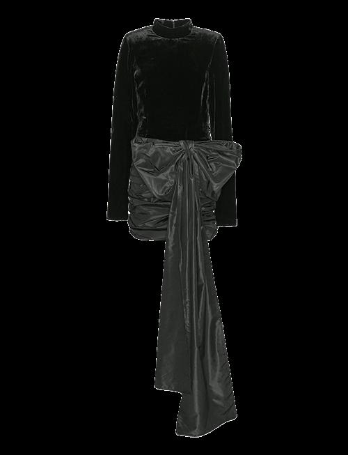 ROTATE | Velvet Bow Mini Dress | 38