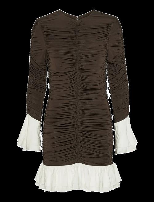 ROTATE | Mini Ruched Ls Dress | 38