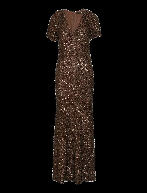 ROTATE | Sequins Midi V-Neck Dress | 34