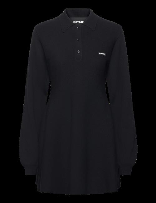 ROTATE Birger Christensen | Slinky Knit Polo Dress | L