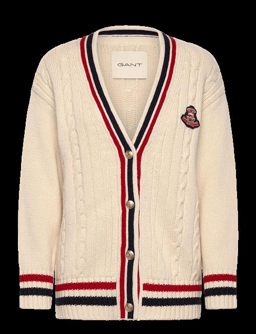 Gant | Gant Varsity Cable V-Neck Cardigan | M