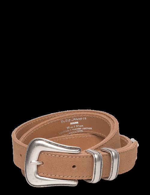 Nudie Jeans | Western Suede Silver Belt Tobaccco | 85