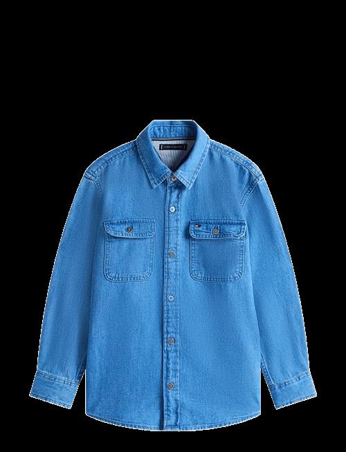 Tommy Hilfiger | Mid Blue Denim Shirt Ls | 176