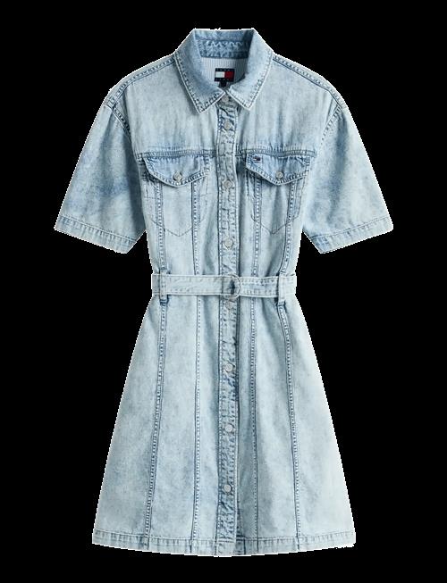 Tommy Jeans | Belted Ss Trucker Denim Dress | S