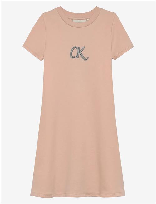 Calvin Klein | Metallic Print Ls A-Aline Dress | 164
