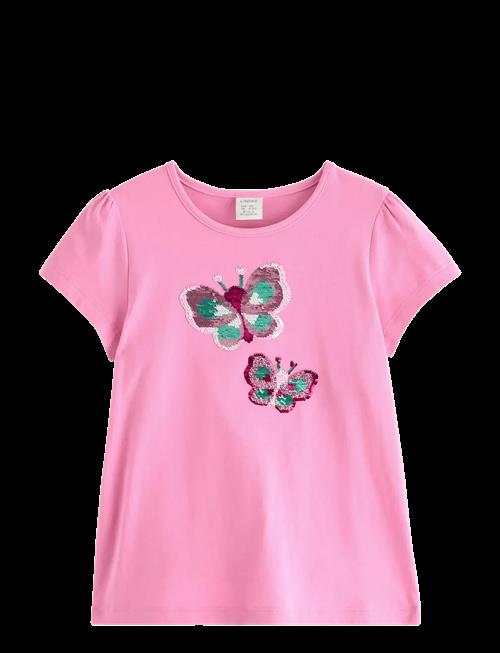 Lindex | Short-Sleeved Top With Reversible Sequins Motif | 110