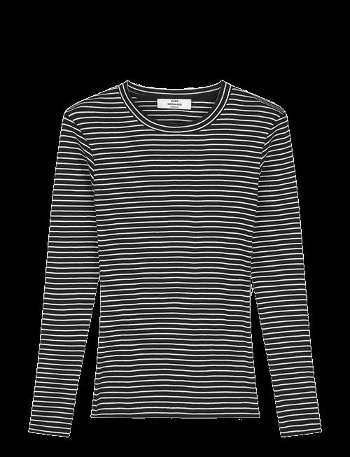 Mads Nørgaard | 2X2 Cotton Stripe Tuba Tee Ls | M