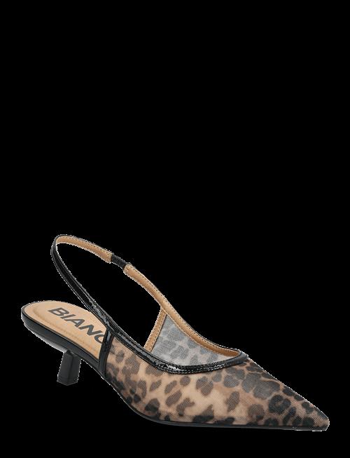 Bianco | Biakristin Kitten Heel Slingback Mesh | 38