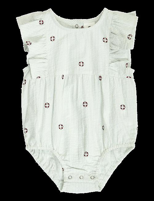 Müsli | Seersucker Stripe Frill S/S Body | 86