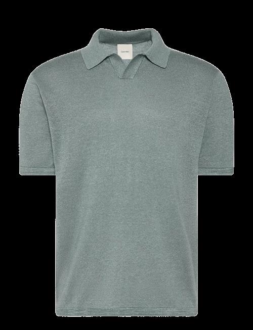 Calvin Klein | Ss Linen Blnd Johnny Swtr 12Gg | S
