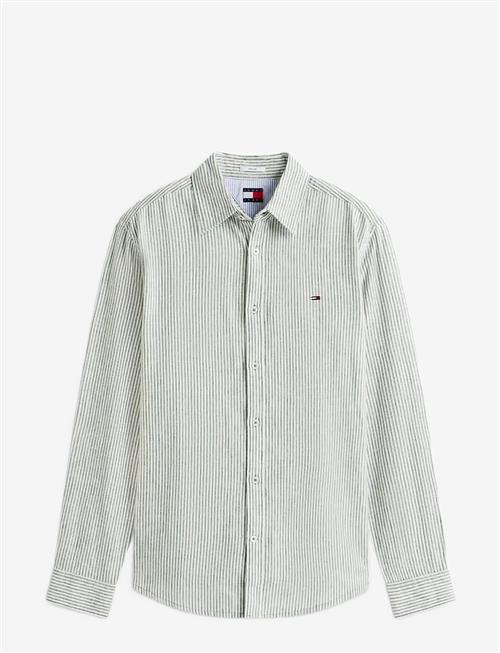 Tommy Jeans | Tjm Reg Linen Mx Strp Shirt Ext | XL