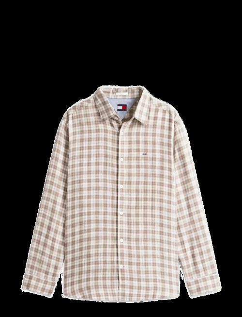 Tommy Jeans | Tjm Rlx Linen Blend Check Shirt | XS