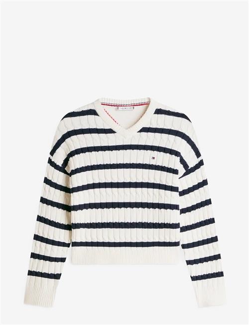 Tommy Hilfiger | Co Cable Mid Gg Rlx Ls V-Nk Swt | M