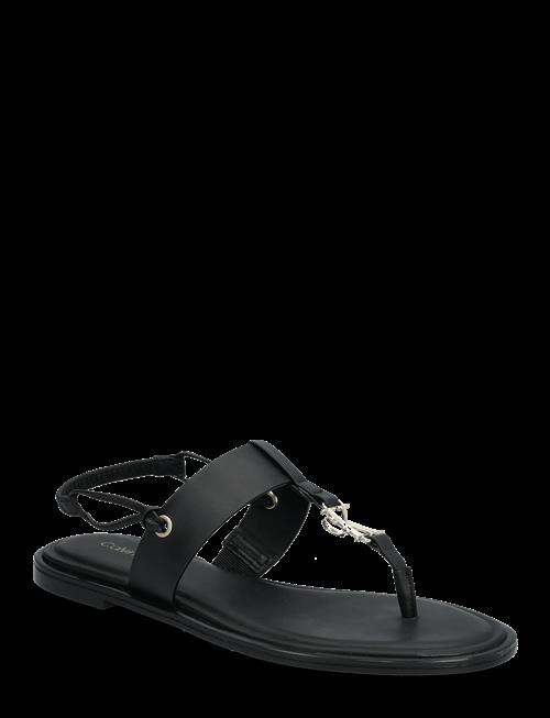 Calvin Klein | Round Flat Sndl Thong Lth Hdw | 39