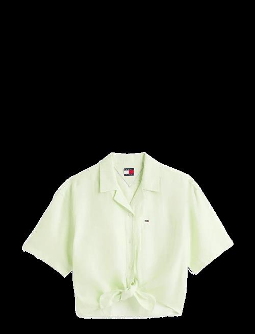 Tommy Jeans | Tjw Tie Front Linen Shirt | S