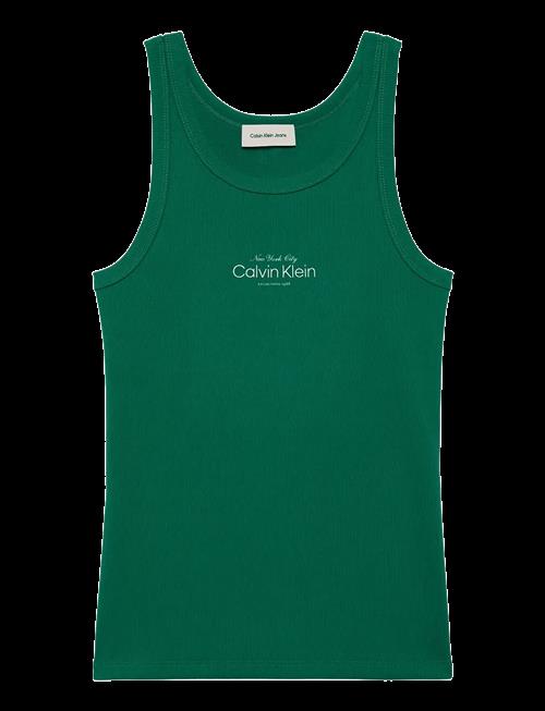 Calvin Klein Jeans | Contour 2X2 Rib Graphic Tank | XXS