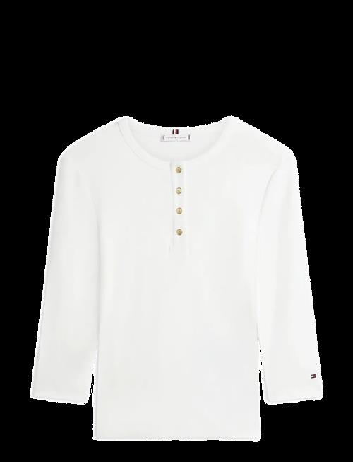Tommy Hilfiger | Gold Button Slim Henley 3/4 | XS