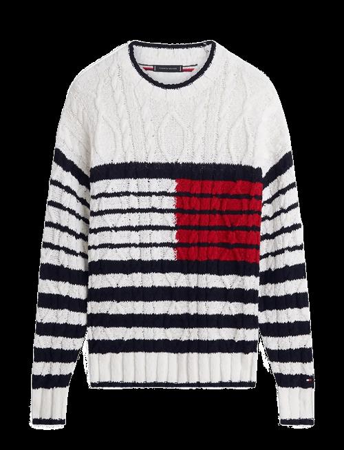 Tommy Hilfiger | Breton Flag Cable Crew | L