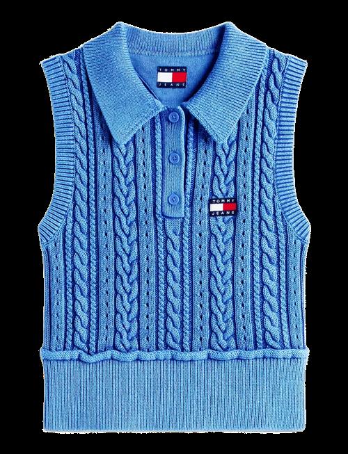 Tommy Jeans | Tjw Gmd Cable Polo Sweater | XS