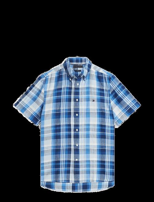 Tommy Hilfiger | Linen Blend Check Plaid S/S | M