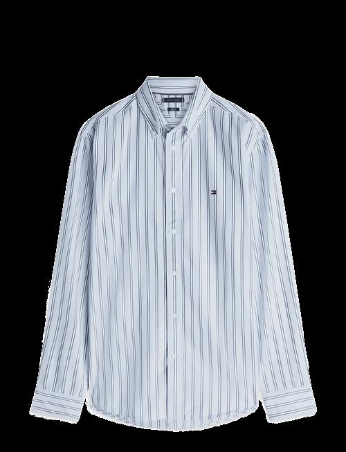 Tommy Hilfiger | Flex Poplin Bold Stripe Rf Shirt | XL