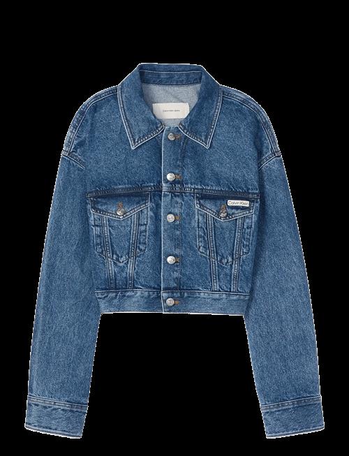 Calvin Klein Jeans | Denim Cropped Trucker Blue Carol | S