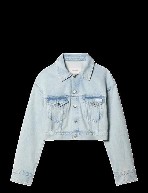 Calvin Klein Jeans | Denim Cropped Trucker Bleached B | S