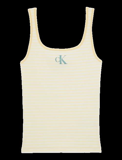 Calvin Klein Jeans | Striped Monologo Scoop Nk Rib Ta | L