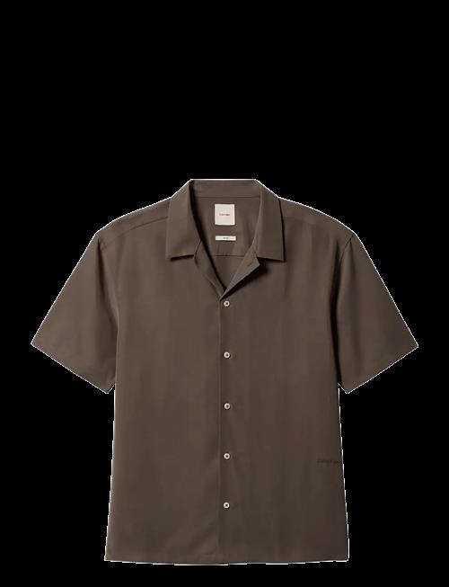 Calvin Klein | Ss Camp Collar Drapey Lyocell Ea | XL