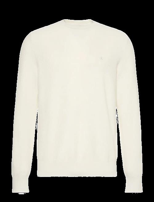 Calvin Klein | Ls Textured Cotton Crewnk Sweate | XXL