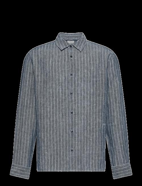 Calvin Klein | Ls Yd Pinstripe Linen Classic Sh | XXL