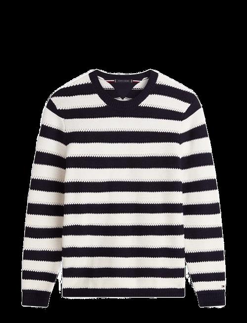 Tommy Hilfiger | Crochet Block Stripe Crew Neck | XL