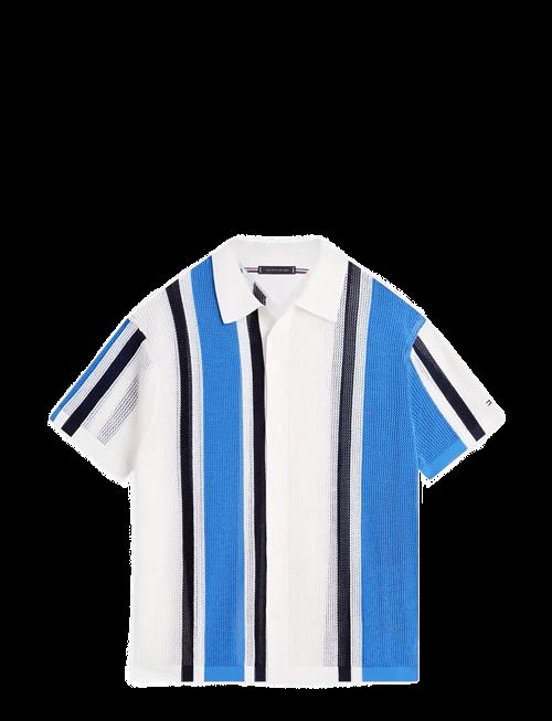 Tommy Hilfiger | Athleisure Open Knit Ss Shirt | L
